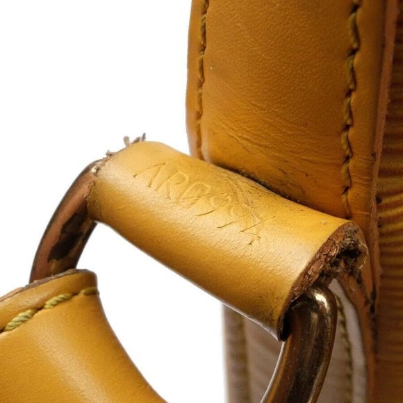 Authentic Louis Vuitton Shoulder Bag Tassili Noe Yellow Epi Used LV Handbag Vint - Picture 10 of 12